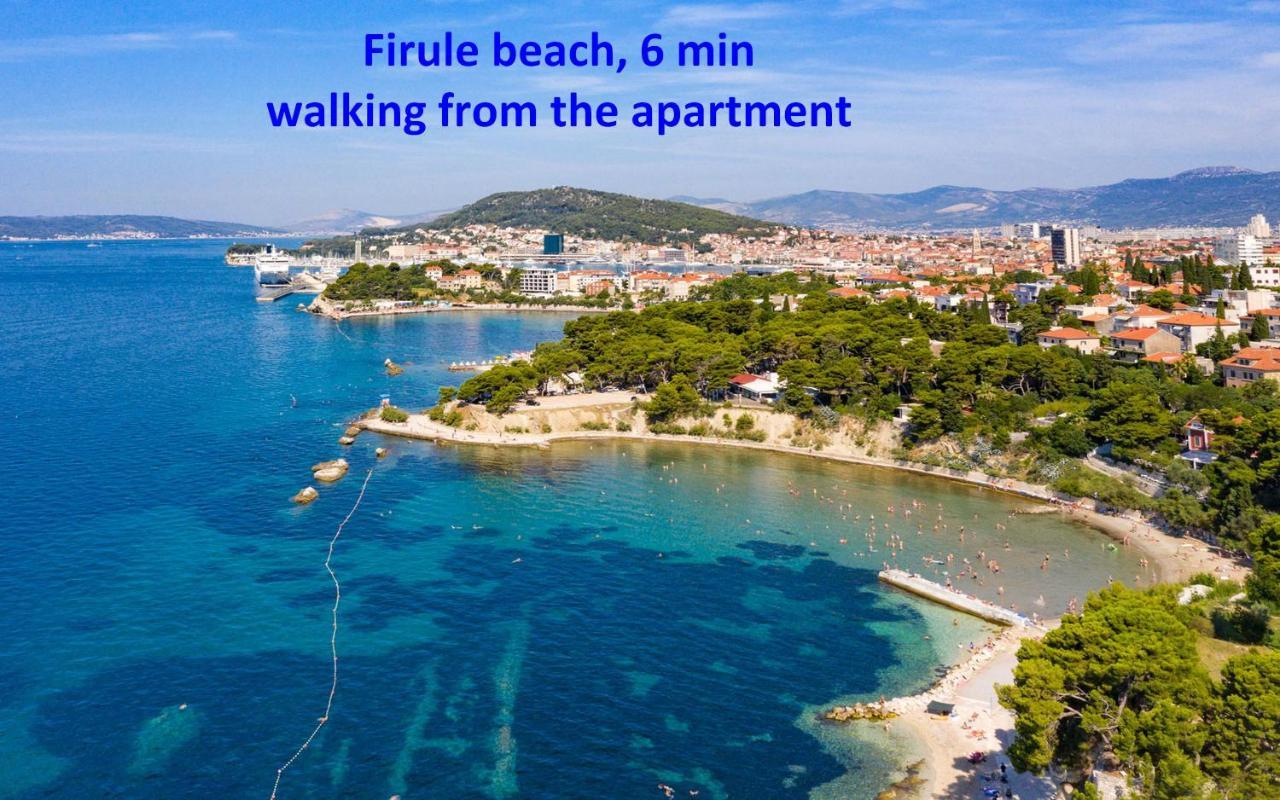 Modern Apt With Terrace 4 Min Walk To The Beach 斯普利特 外观 照片
